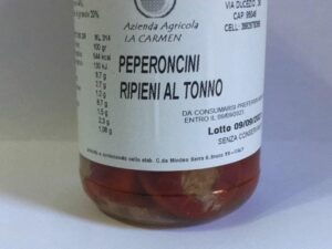 Peperoncini ripieni al tonno